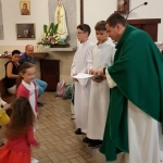 Poświęcenie tornistrów i przyborów szkolnych